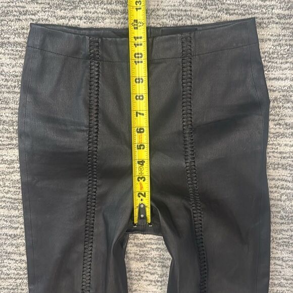 New RTA Kaimi Pant Leather Black Straight Leg Size 26 Revolve - Picture 11 of 16